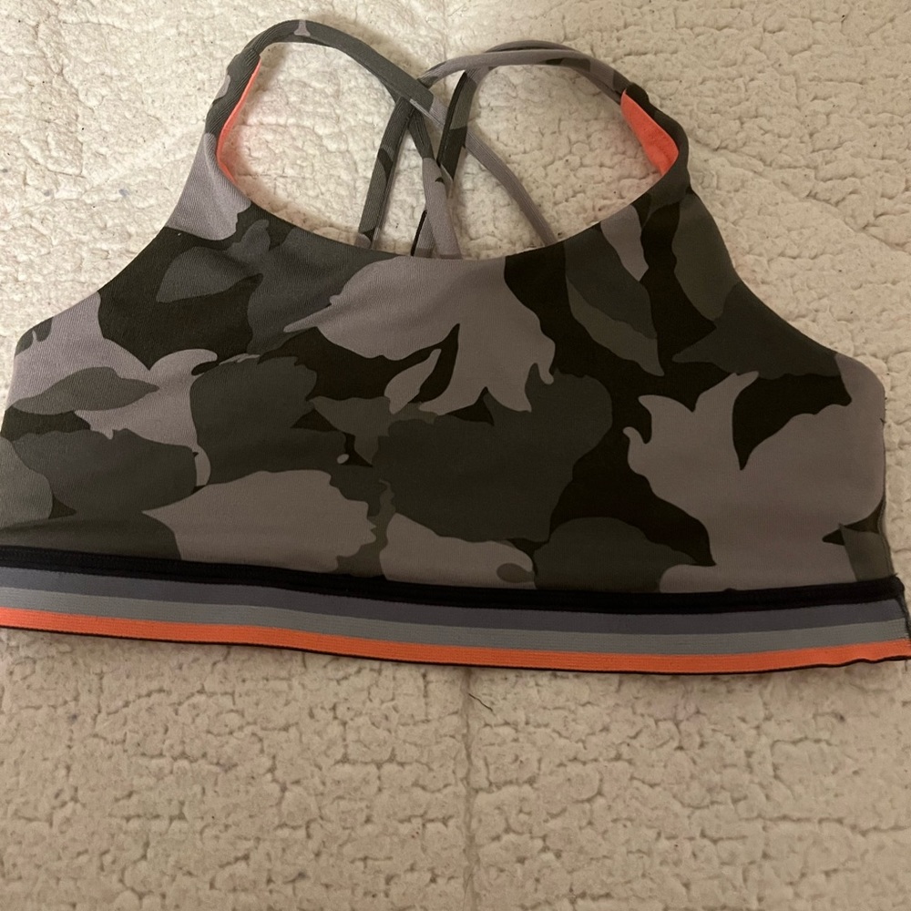 Athleta girl sports bra camo